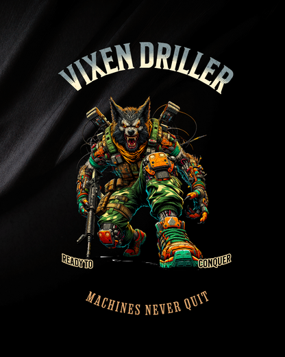 Vixen Driller Machine Tee